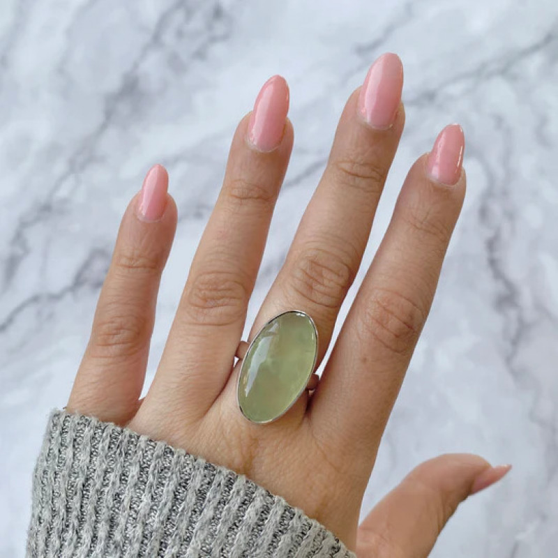 Prehnite Rings Collection Online at Sagacia jewelry: 