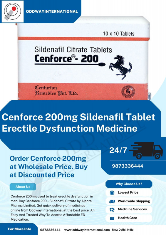 Cenforce 200mg – Bulk Sildenafil for Pharmaceutical Distributors: 
