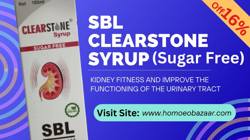 SBL Clearstone Syrup (Sugar Free) | Homoeopathy Medicine For Kidney: 