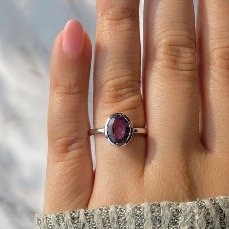 How to Resize a Dainty Amethyst Ring: 