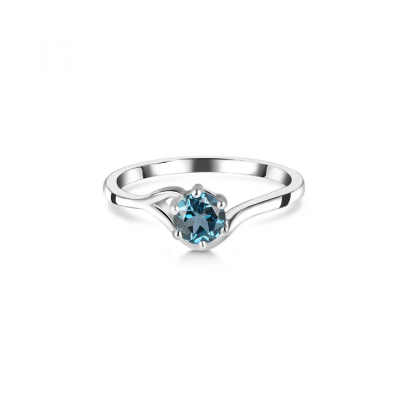 Evolve Your Styling With Dainty London Blue Topaz Rings: 