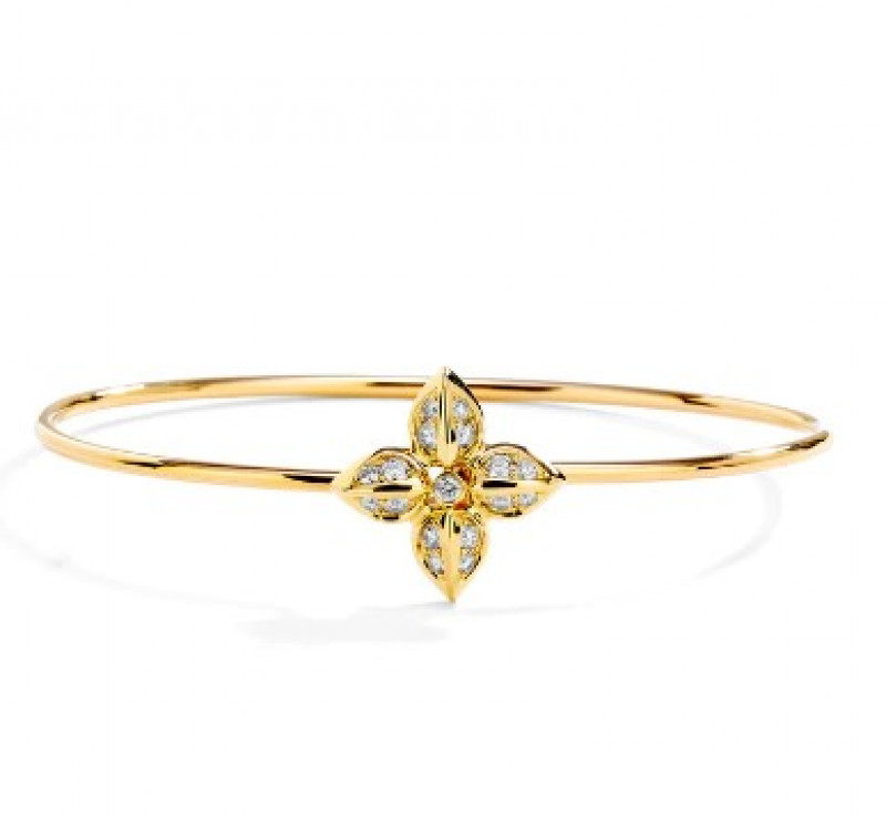 Jardin Diamond Flower Bracelets: 
