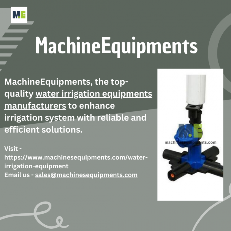 Water Irrigation Equipments Manufacturers: 