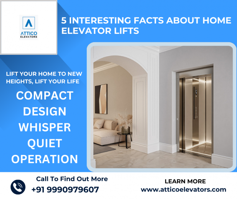 5 Interesting facts about Home Elevator lifts: 
