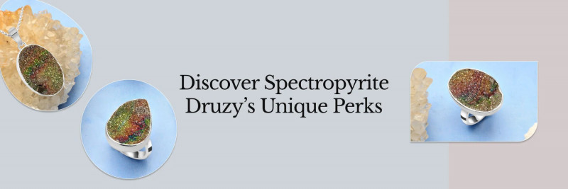 Spectropyrite Druzy History, Meaning, Healing Properties and Benefits: 