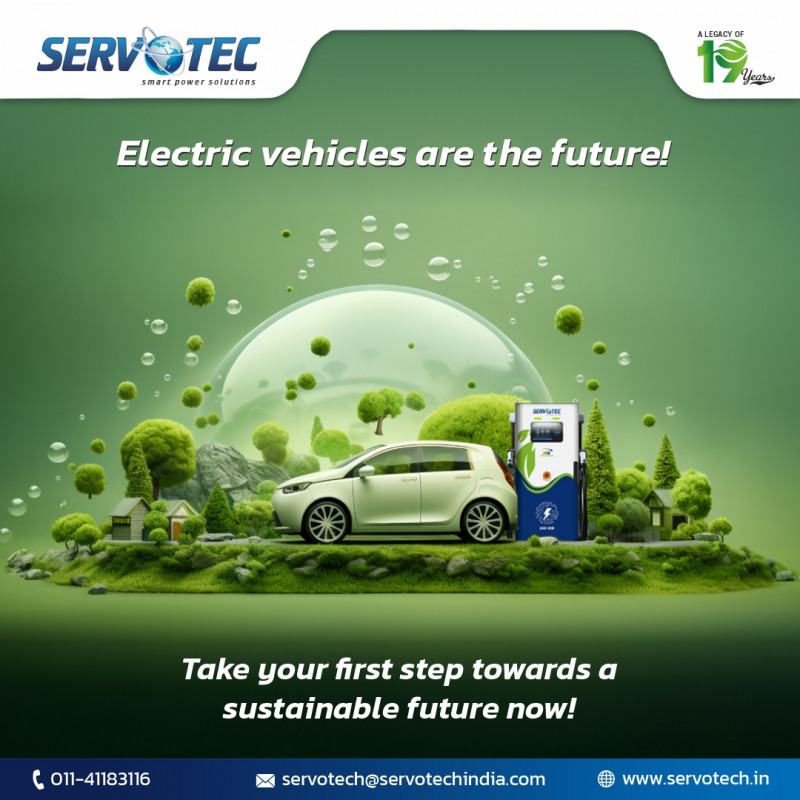 Take Steps Towards a Sustainable Future with Servotech Electric Vehicle Chargers: 