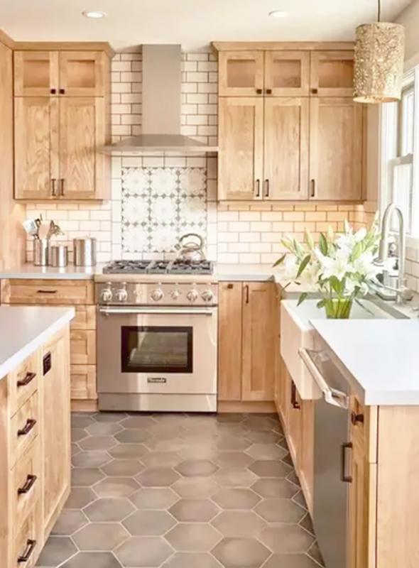 Must-Know Design Ideas about Natural Wood Kitchen Cabinets: 
