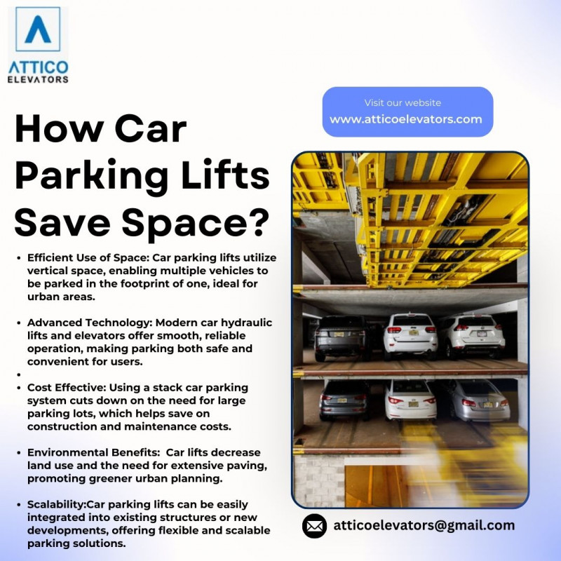 How Car Parking Lift save space?