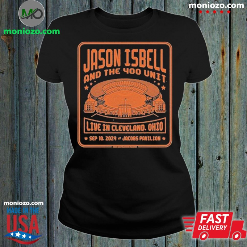 Design Jason Isbell And The 400 Unit Live In Cleveland Ohio Sep 10 2024 Jacobs Pavilion Shirt: 