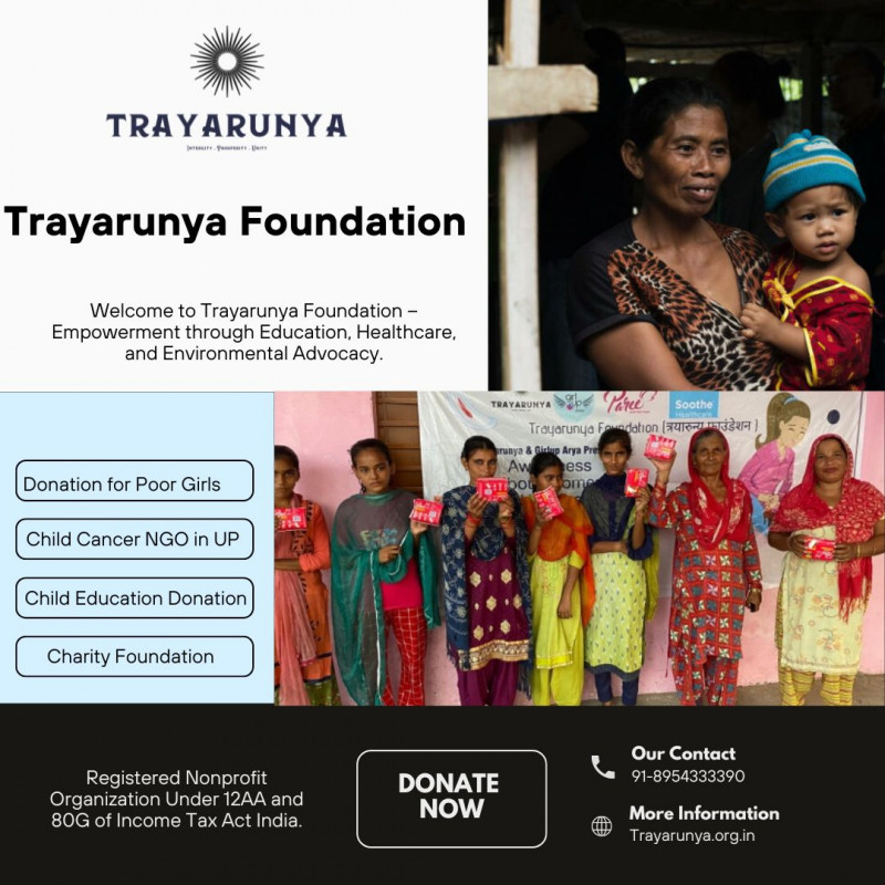 Trayarunya: Donate for Women Empowerment—Support Change Today