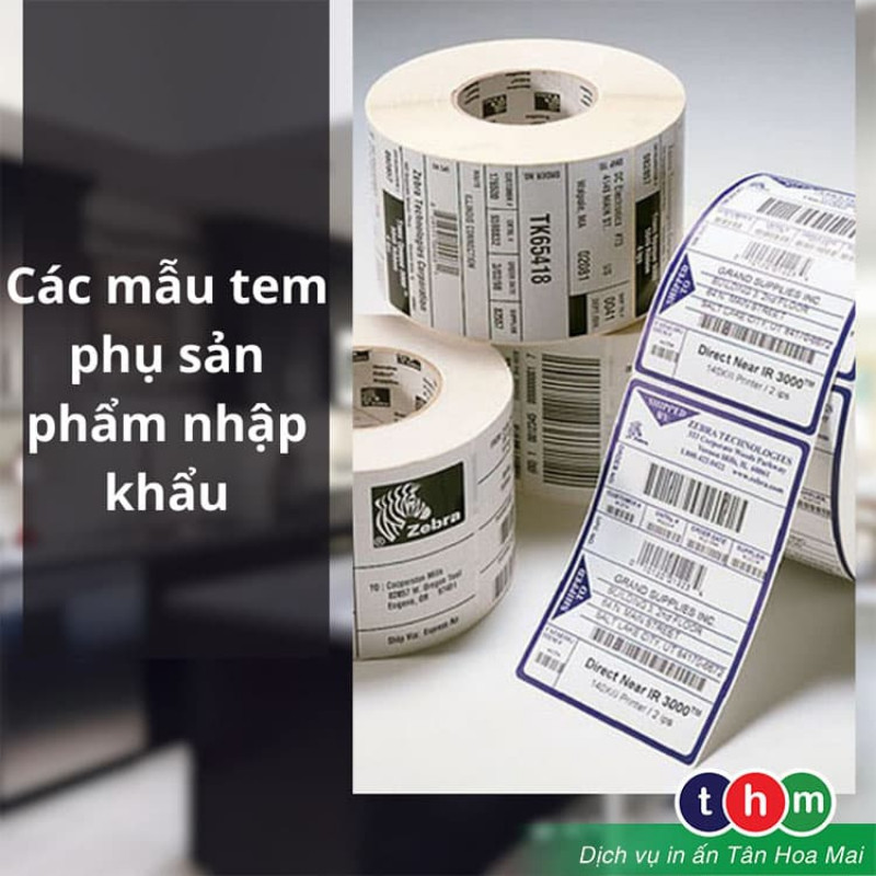 Tem phu hang nhap khau mau dep va quy dinh lien quan: 