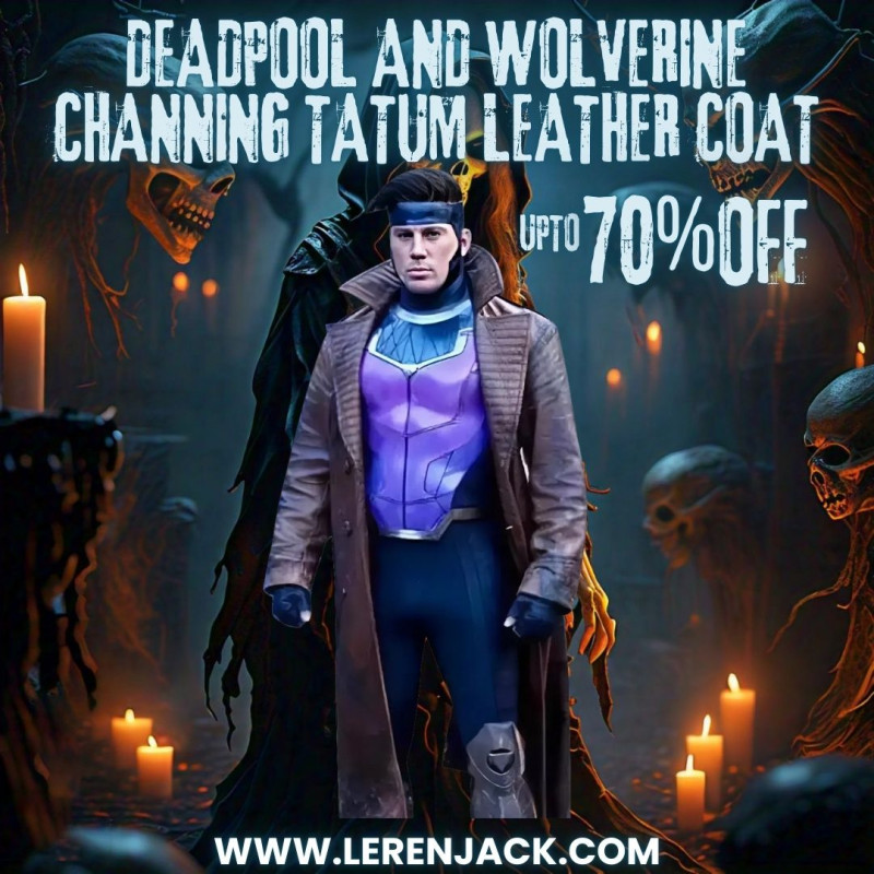 Deadpool and Wolverine Channing Tatum Leather Coat: 