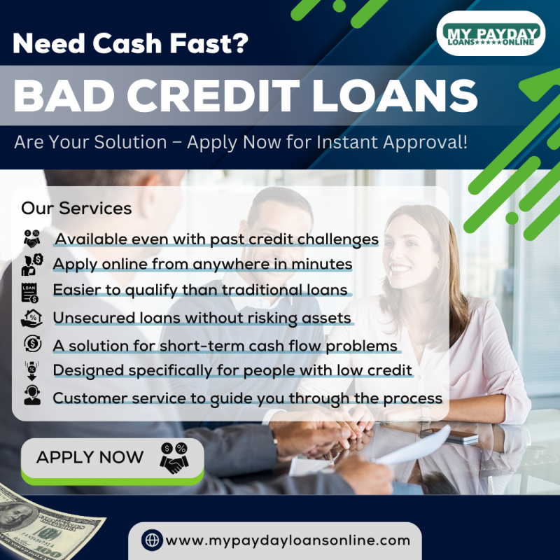 Bad Credit Loans – Get Cash When You Need It Most