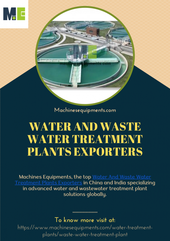 Water And Waste Water Treatment Plants Exporters: 