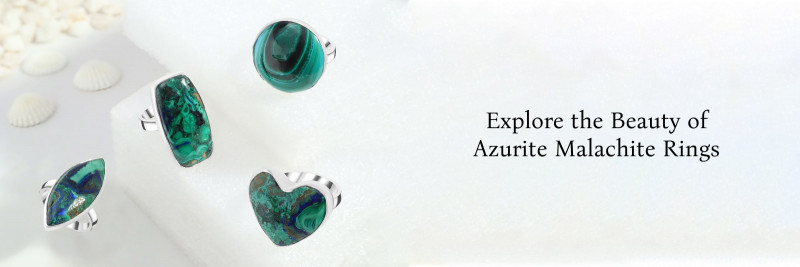 A Match Made in Stone: The Magic of Azurite Malachite Rings: 