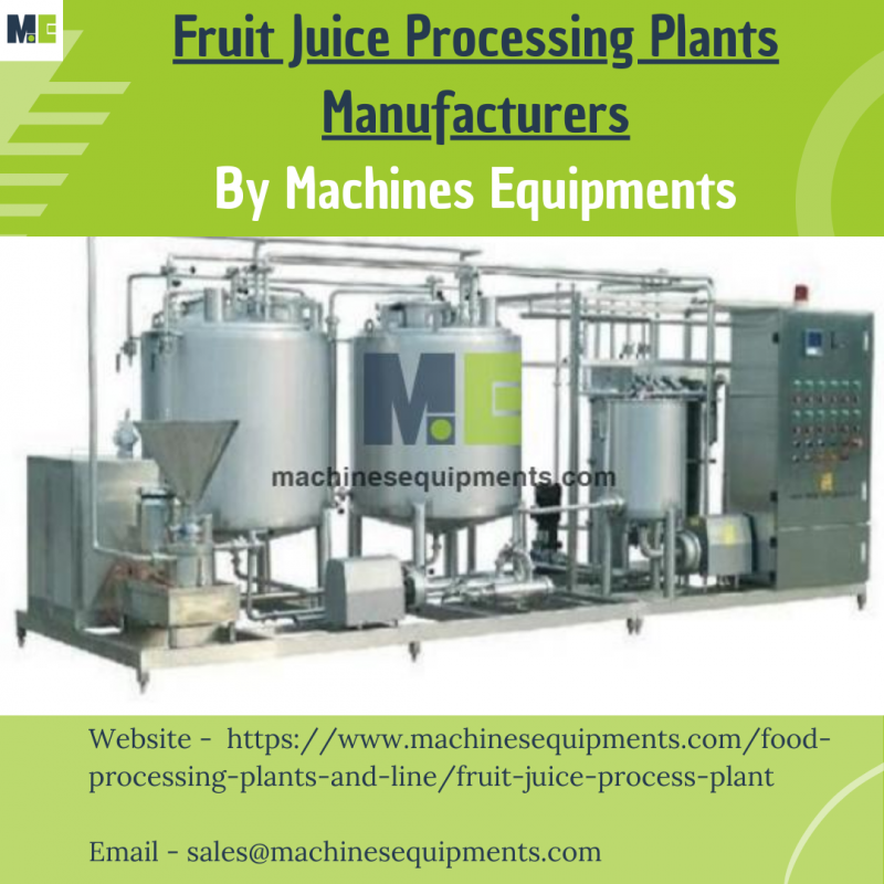 Fruit Juice Processing Plants Manufacturers