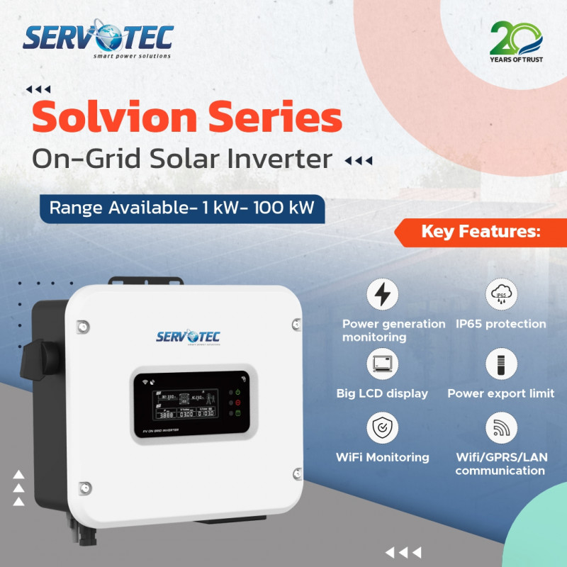 Solvion Series On-Grid Solar Inverter: 