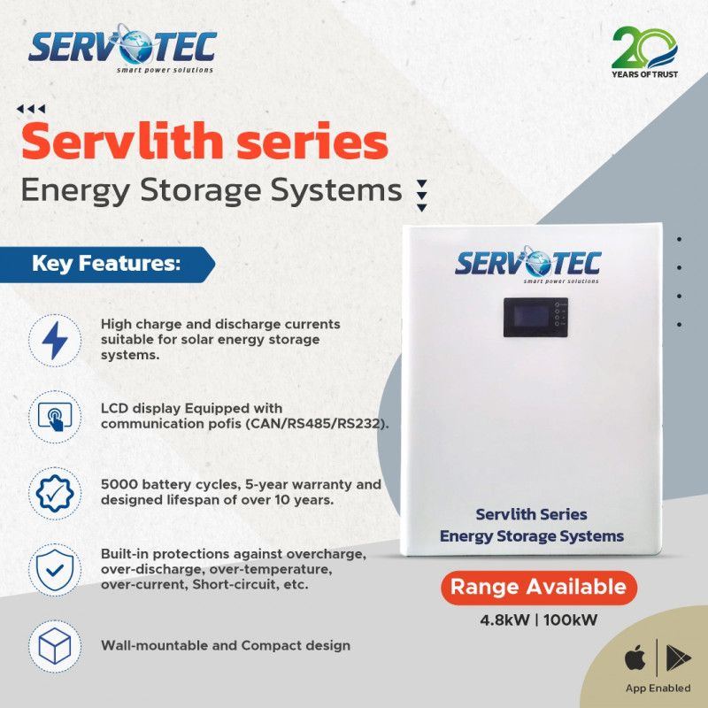 Servlith Series Energy Storage Systems: 