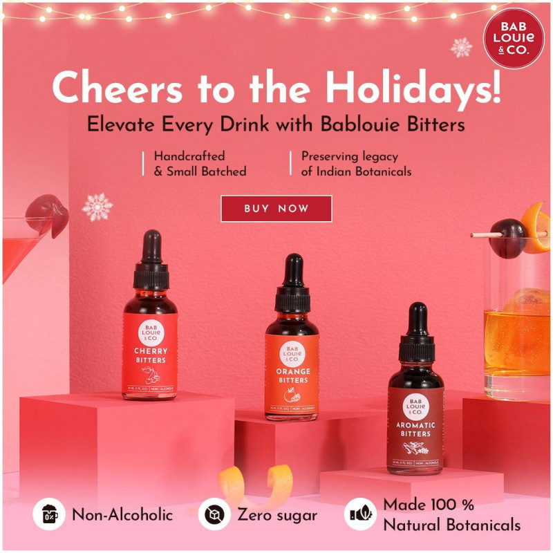 Cheers to the Holidays with Bablouie Bitters: 