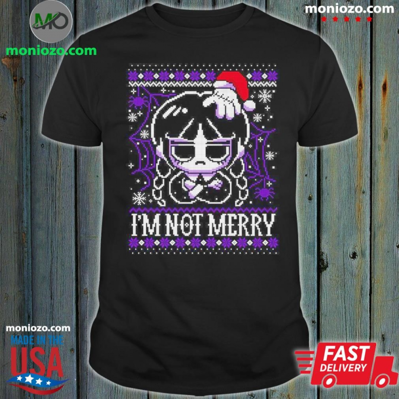 Official I;m Not Merry Wednesday Christmas Shirt: 