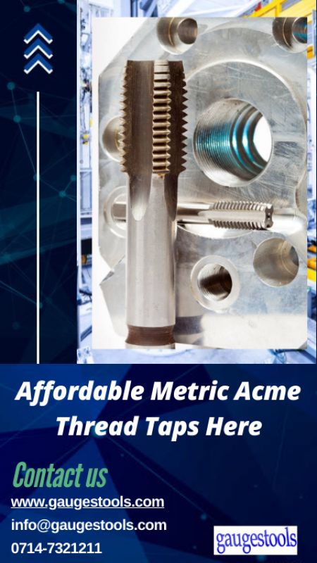 Top Quality Metric Acme Thread Taps: 