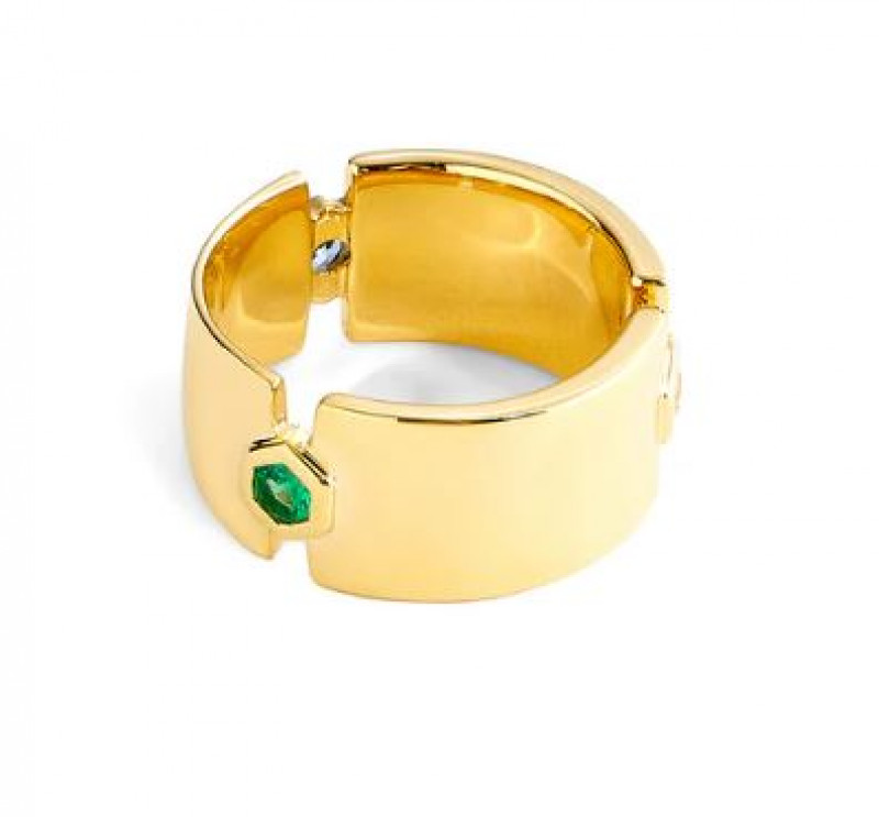 Thick Gold Hex Band