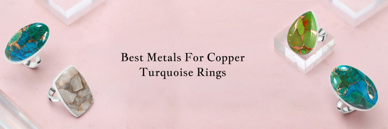 Copper Turquoise Ring with a Touch of Nature