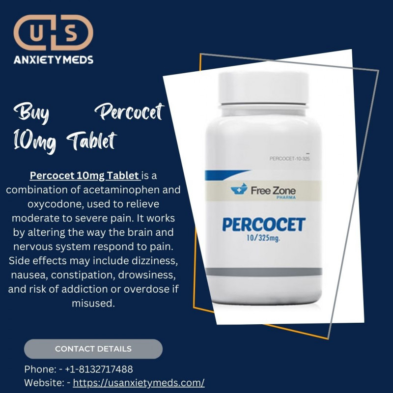 Buy Percocet 10mg Tablet: 