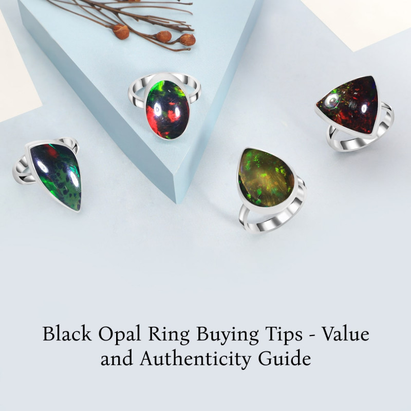 Black Opal Ring Buying Guide - Value Factors, Color Play & Authentication Tips: 