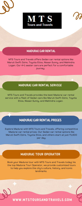 Check Madurai Car Rental Prices - MTS Tours and Travels: 