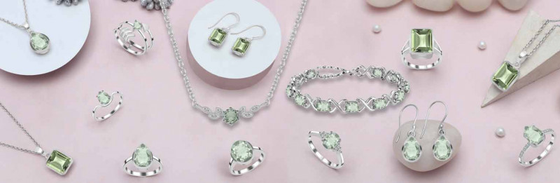 Green Amethyst Jewelry: A Refreshing Take on Elegance: 