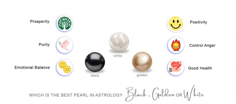 Which is the Best Pearl in astrology : Black, Golden or White: 