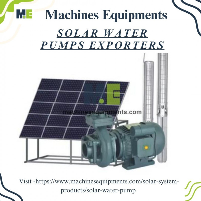 Solar Water Pumps Exporters: 