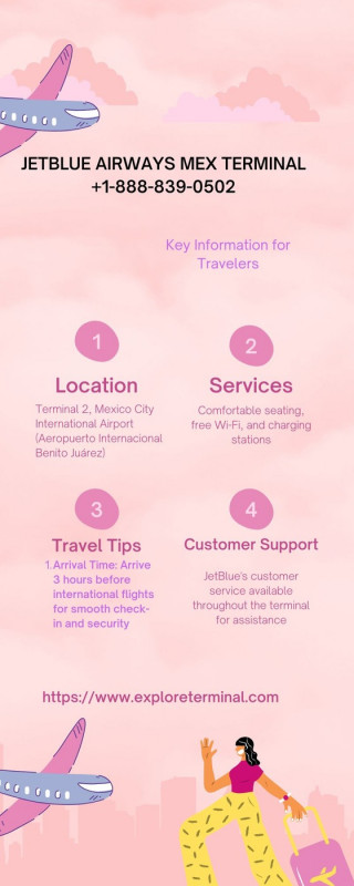 JetBlue Airways MEX Terminal +1-888-839-0502: 