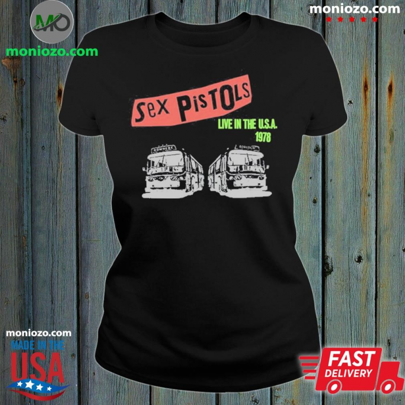 Official Sex Pistols Live in The USA 1978 Shirt: 