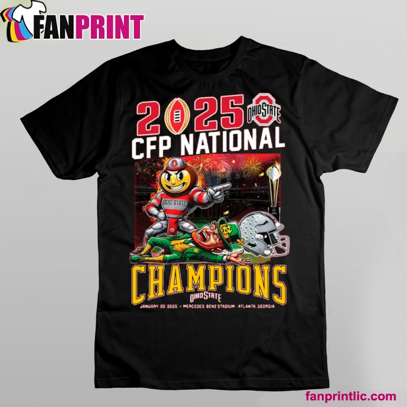Ohio State 2025 Cfp National Championship January 20 2025 Mercedes Benz Stadium Atlanta Georgia Shirt
