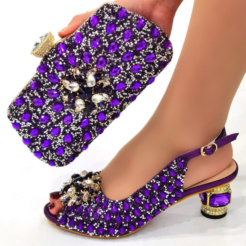 Ladies Italian Shoes and Bag Set