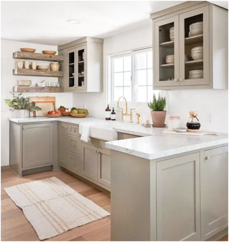 Taupe Kitchen Cabinets A Timeless and Versatile Choice for Your Home: 