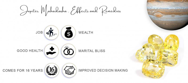 Jupiter Mahadasha Effects and Remedies: 