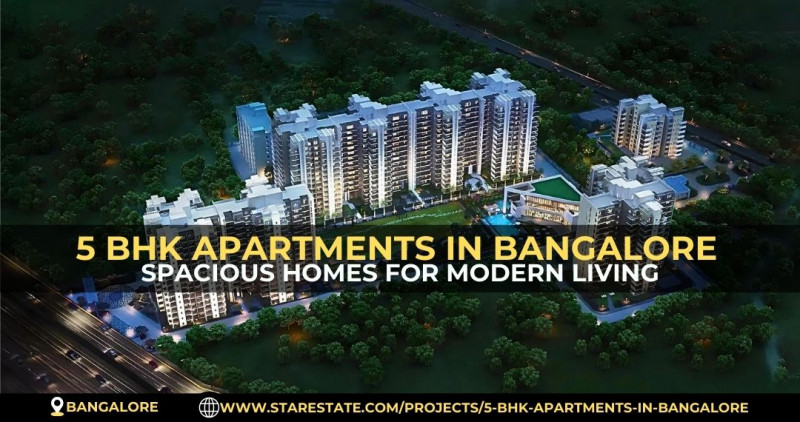Book Luxurious 5 BHK Apartments In Bangalore: 