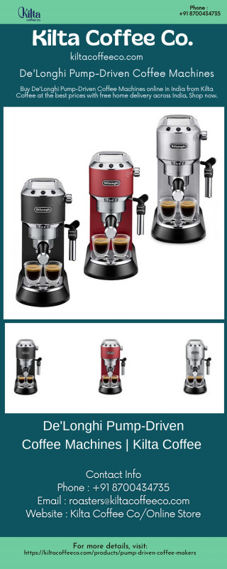 De'Longhi Pump-Driven Coffee Machines: 