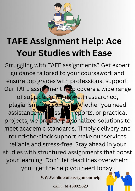 TAFE Assignment Help: Ace Your Studies with Ease: 