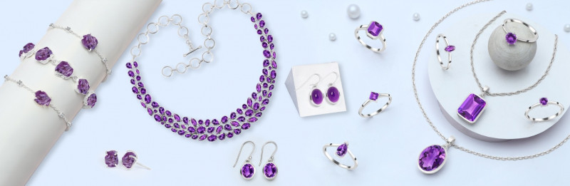 Elegant Amethyst Jewelry: A Royal Touch of Purple Charm: 