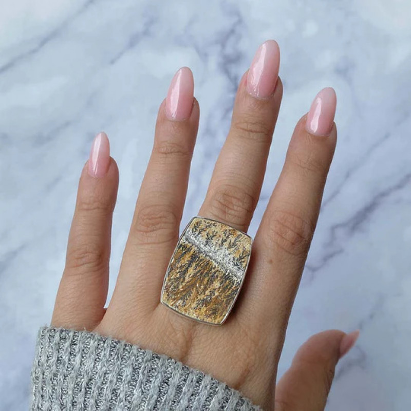 Psilomelane Dendrite Jewelry: Each Stone Has a Classic Beauty: 