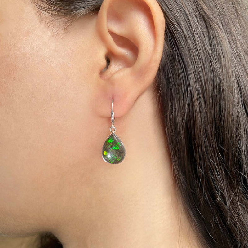 Ammolite Elegance: Nature’s Rare Gemstone Adorned: 