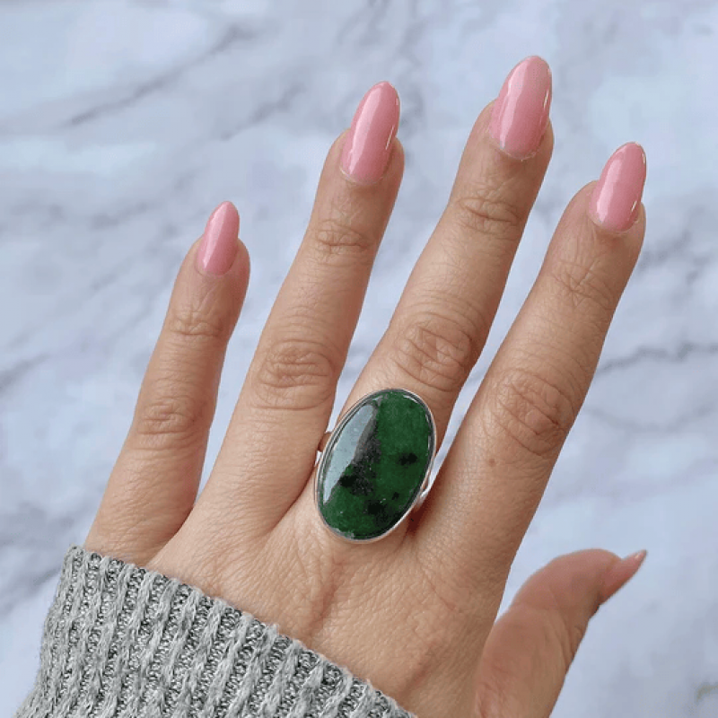 Elegant Ruby Zoisite Rings for a Unique Touch: 