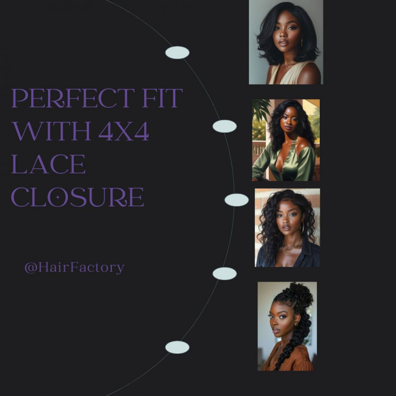 Perfect Fit With 4x4 Lace Closure: 