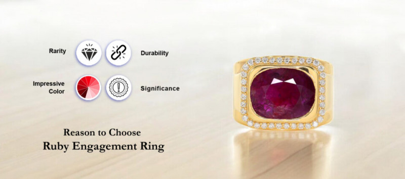 Reason to Choose Ruby Engagement Ring: 