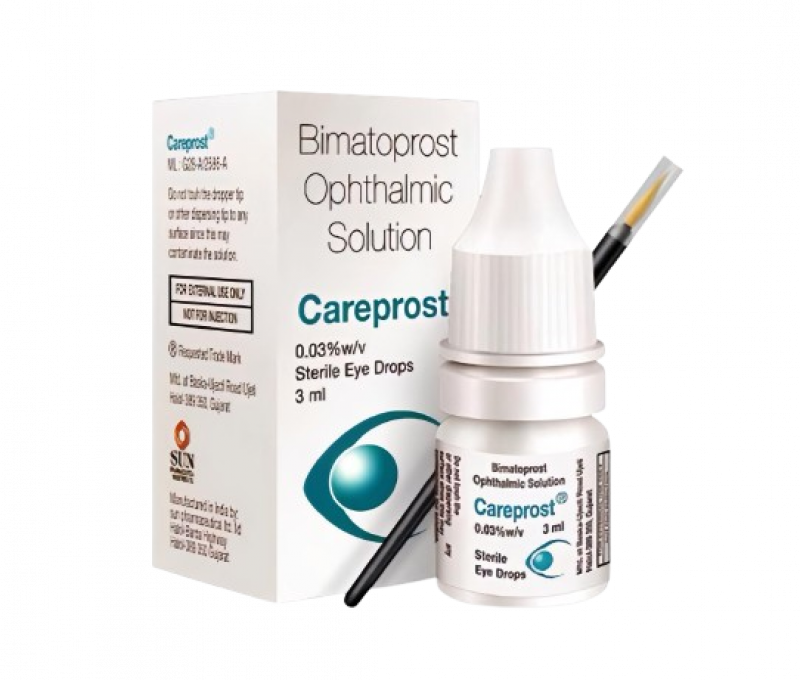 Careprost For Longer And Darker lashes Growth