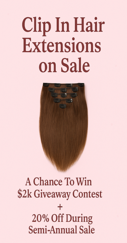 Natural Look with Black Clip In Hair Extensions
